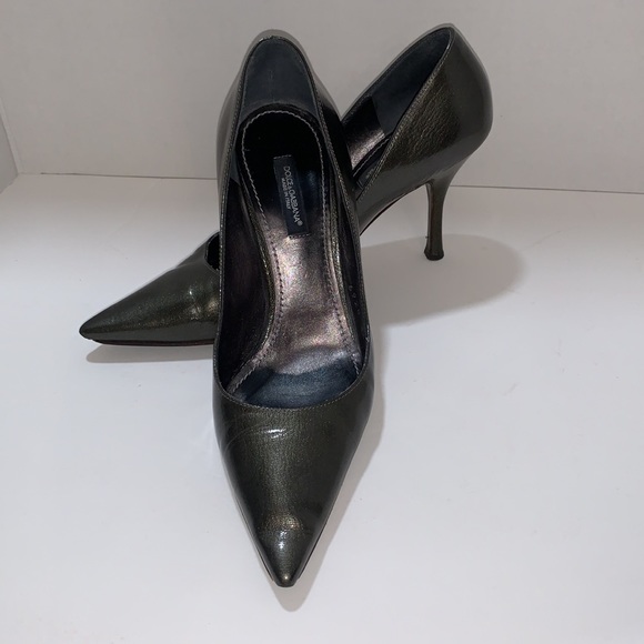 Dolce & Gabbana pointed toe stiletto high heeled pumps. - Picture 6 of 16